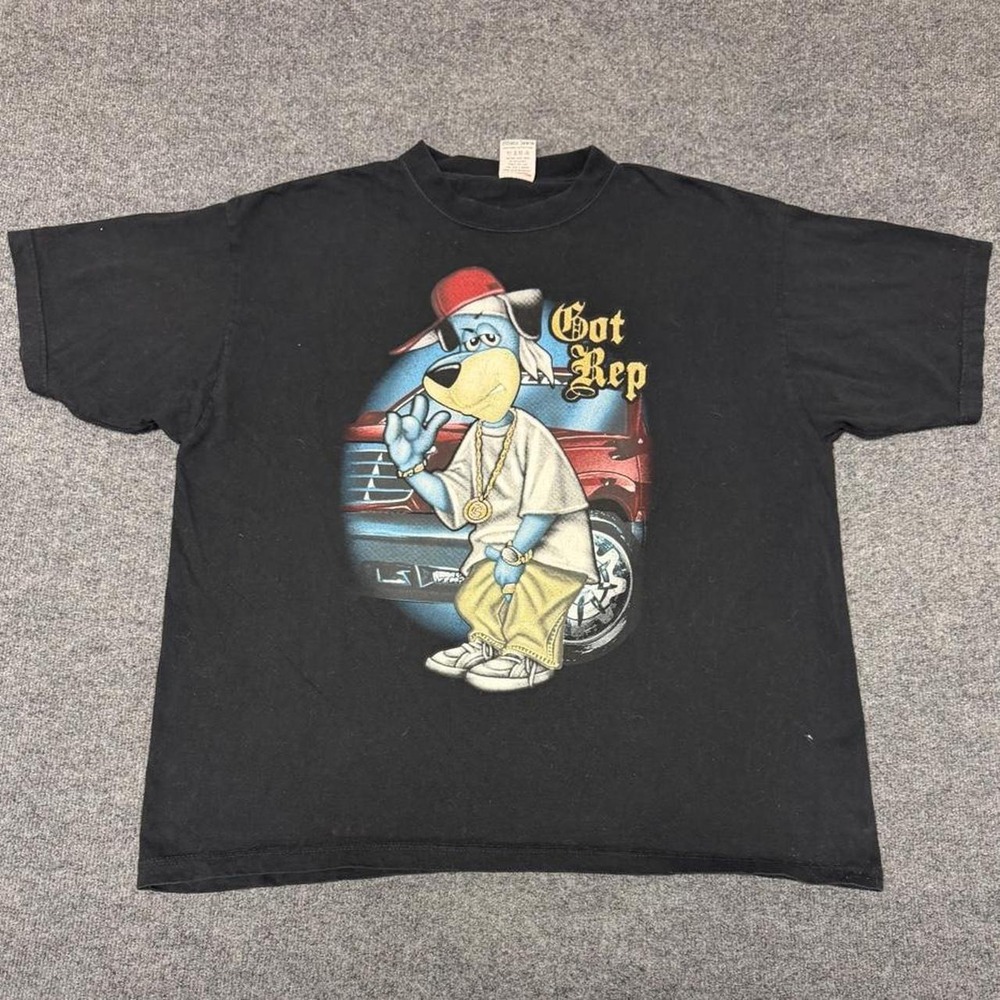 Vintage Geto Jeans Got Rep Graphic Tee Mens XXL Black Y2K Streetwear T-Shirt